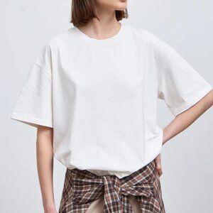 Women's casual solid color loose short sleeves